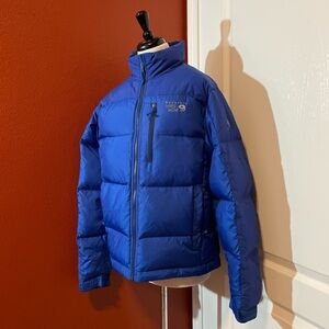 Mountain Hardwear Men’s Hunker Down Blue‎ Outdoor Gorpcore Hiking Puffer Jacket